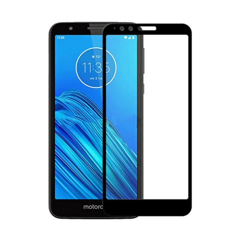 Закаленное стекло с полным покрытием для Motorola MOTO E6 Защитная пленка экрана