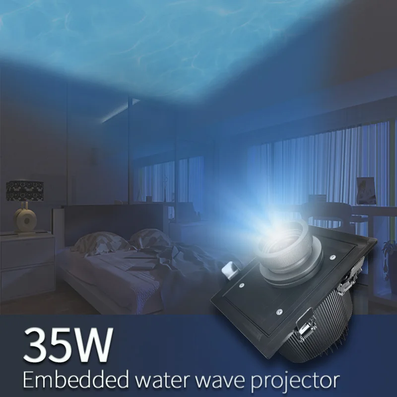 

LED Water Wave Effect Ripple Projector 35W Led Stage Light for Disco DJ Party Show Home Entertainment KTV Background
