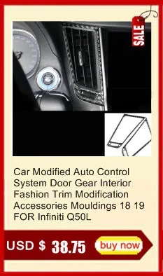 Automovil Chromium Auto Control System Door Gear Interior Fashion Modification Accessory Parts Decoration 18 19 FOR Infiniti Q50