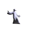 PINNY White Porcelain Kung Fu Characters Zen Statues Chinese Tai Ji Decorative Statues For Home Zen Creative Ornaments 5
