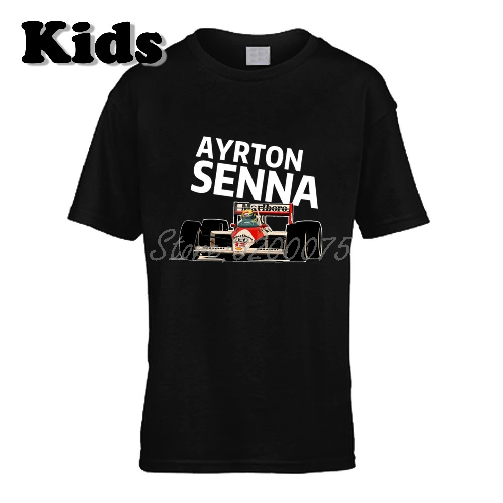 Детская футболка Ayrton Senna da Silva 12 Бразилия 1 чемпионат мира 1988 1990 1991 футболка с круглым вырезом для мальчиков и девочек W19040709