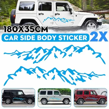 

Car Sticker Mountain Styling Auto Door Side DIY Decor Sticker Universal For Jeep Off-road SUV Pickup RV Motorhome
