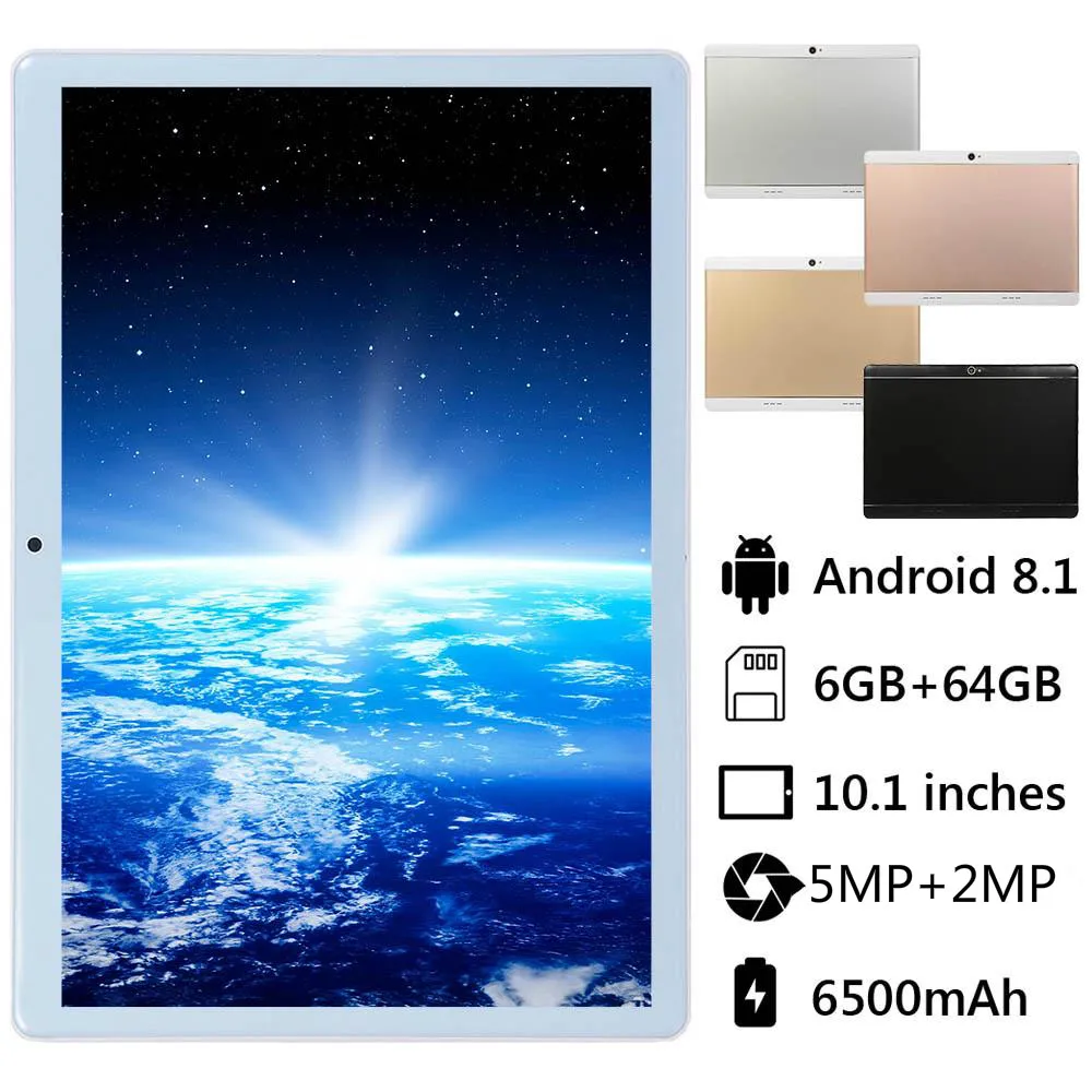 Новинка, 10,1 дюймов, Android 8,0, четыре ядра, 4G, планшет, ПК, 6 ГБ, 128 ГБ, WiFi, ноутбук, 4G, две sim-карты, телефонный звонок, Tab, ПК, планшеты, 10