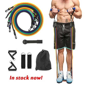 

11pcs/set Pull Rope Fitness Exercises Resistance Bands Set Latex Tubes Sport Traini Pedal Excerci