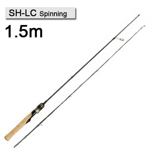 SH-LC Spinning 1.5m RoseWood 1,5 м 1,68 м 1,8 м высокочувствительная удочка для ловли на приманку, портативная ультра-светильник, спиннинговая Удочка с пробковой ручкой - Цвет: SH-LC Spinning 1.5m