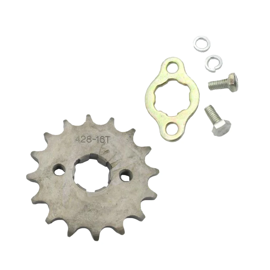 Front Sprocket 428-16T 20mm Shaft for Pit Trail Dirt Bike ATV Quad Motorcycle