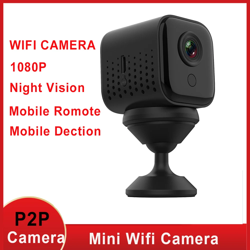 Мини камера видеонаблюдения Full HD 1080P Wi Fi IP ночное видение|Компактные видеокамеры|
