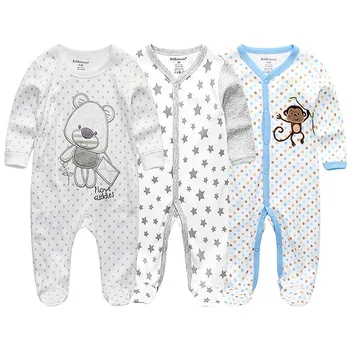 

2020 Baby Rompers Newborn Baby Girl Clothes Full Sleeve Baby Boy Clothes Roupas de bebe Cotton Outwear Spring Fall Pajamas Star