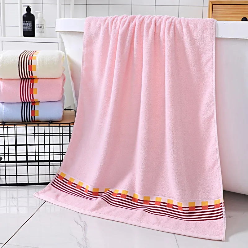 

Household Adult Bath Towel Soft And Comfortable Cotton Bath Towel 70*140 Water-Absorbing Thick Gift Bath Towel