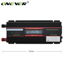 ONEVER автомобильный инвертор 12V 220V 6000W преобразователь пиковой мощности трансформатор преобразователя напряжения 12 V/24 V до 110 V/220 V инверсор+ ЖК-дисплей Дисплей