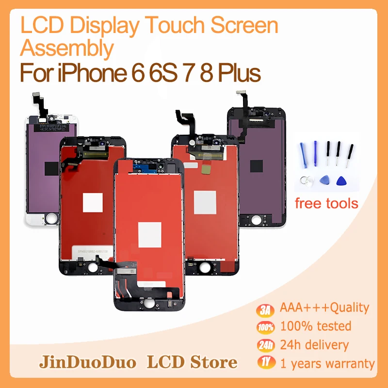 Aaa +++ Lcd Per Iphone 8 Plus Display Lcd Touch Screen Digitizer Assembly Per Iphone 7 Plus Lcd Touch Sostituzione 5 5S 5C 6 6Sp