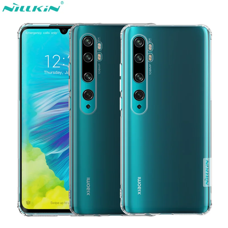 Чехол Nillkin для Xiaomi Mi Note 10 чехол Pro тонкий прозрачный силиконовый мягкий из ТПУ с