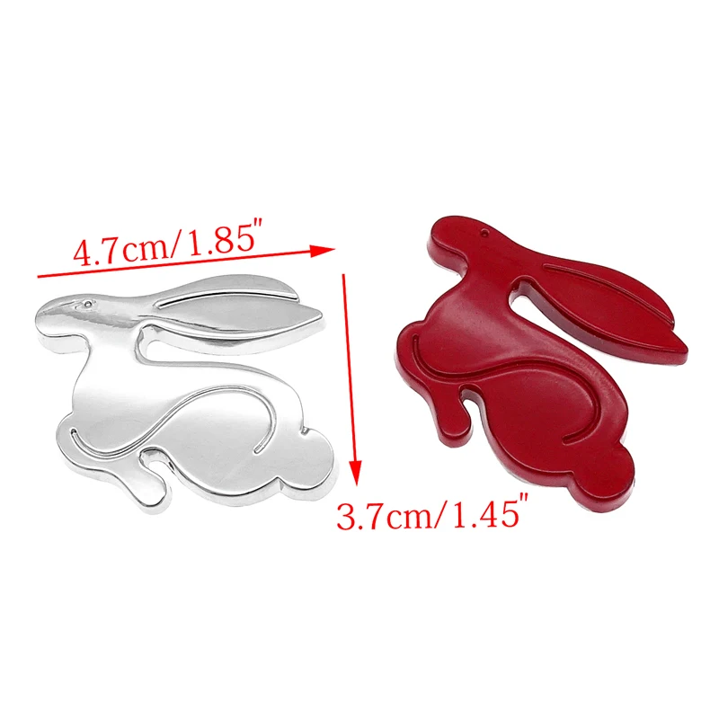 1pc Universal Cartoons Car Styling Decal for VW Jetta Golf BMW Audi Chevrolet 3D Metal Running Rabbit Emblem Rear Trunk Badge