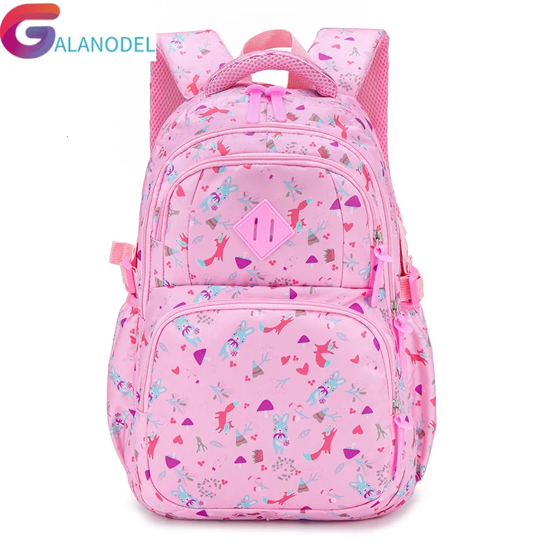 

For Printing Schoolbags Flower Girls Princess Primary Backpacks Orthopedics School Bags Waterproof Kids Backpack Mochila Escolar