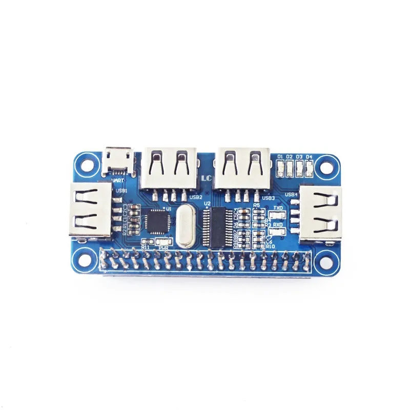 Для Raspberry Pi 4 порта usb хаб HAT RPi 0 Hat плата расширения USB для UART последовательная