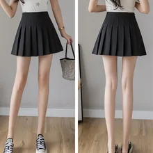 OEM Women Skirt New High Waist Student Pleated Skirts Cute Sweet Girls Dance Mini Skirt