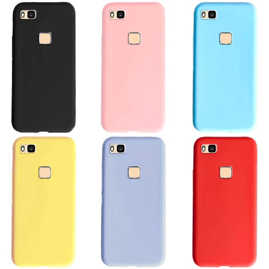 Fundas suaves para P9 lite, carcasa trasera de silicona delgada de Color caramelo Huawei P9 Lite P 9 lite 2016 - AliExpress