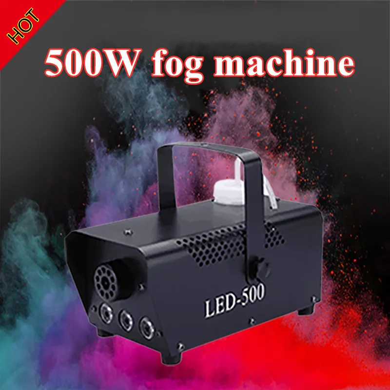 SWANEW Machine à fumée RGB Show 500W Smoke LED effet brouillard DJ sans fil  à distance 13 couleurs