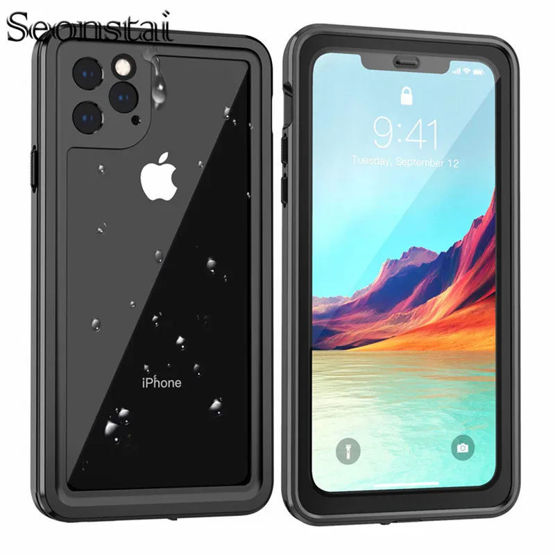 

IP68 Sealed Waterproof Case for iPhone 11 Pro Max Cover Shockproof Underwater Diving Case For iPhone 11 Pro Sowproof Cases