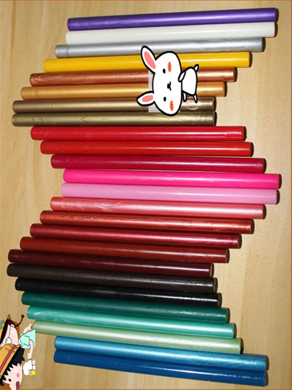 10pcs 25 colors Vintage Retro Sealing Wax Seal Dedicated Beeswax Stick Strips Paint Stamp Rod Wax Grip Mount for Stamps Wax Seal Sticks