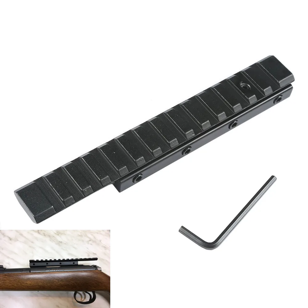 

MIZUGIWA Dovetail Extend Weaver Picatinny Rail Converter Adapter 11mm to 20mm Rifle Bass Tactical Pistol Airsoft