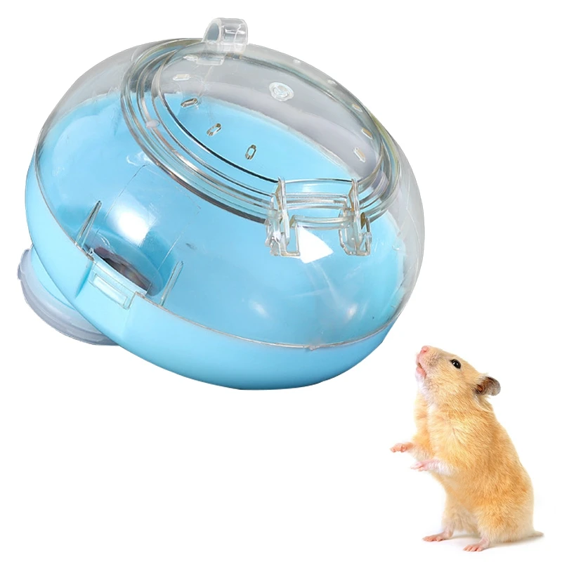 

1pcs Small Animal Bath House Hamster Plastic Mini Dustproof Bathroom Sauna Toilet Bathtub Shower Room 3 Colors