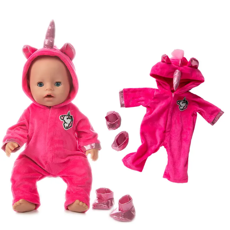 Lot De 3 Vêtements Pour Poupée 36-43 Cm - Robe, Manteau Et Bandeau Bleu, été Et Printemps