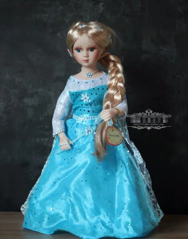 42 см замороженная Снежная принцесса фарфоровая кукла Рождественский подарок на