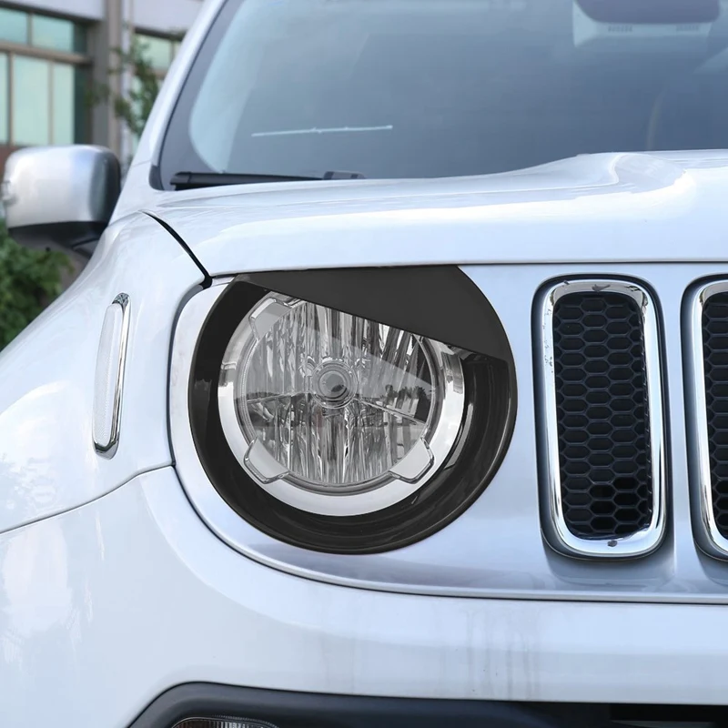 Передний светильник головной светильник Angry Bird style Bezels Накладка для Jeep Renegade(упаковка из 2 шт