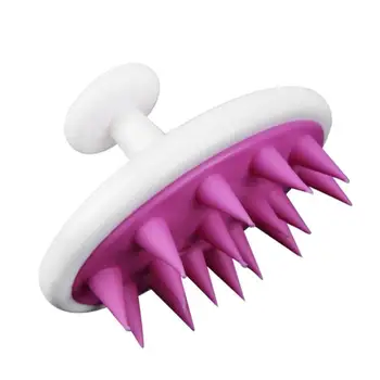 

Silicone Head Hair Washing Round Comb Scalp Massage Antiskid Hairbrush