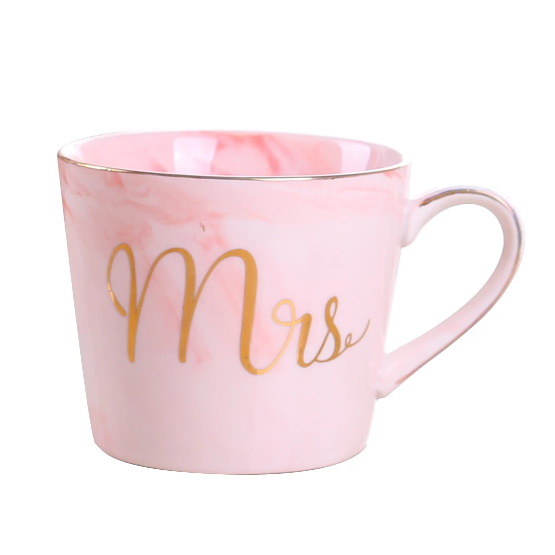 pink 1 360 мл парные керамические кофейные кружки Mr Mrs чайные молочные чашки Кружка ручная роспись золотой обрезки натуральный мрамор фарфоровая чашка свадебный подарок - Цвет: pink 1