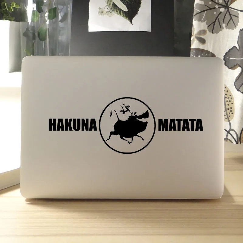 Hakuna Matata означает что не волнуйтесь наклейка для ноутбука Macbook Pro 16 дюймов Air Retina 11 12
