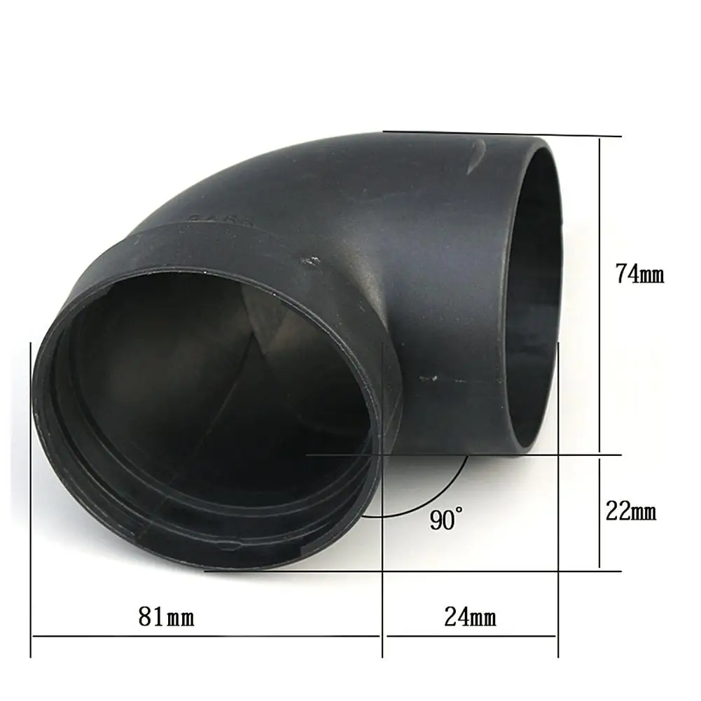 75 мм пластиковая воздушная воздуховодная труба, локоть, разъем для Webasto Eberspaecher, Воздушный стояночный нагреватель, аксессуары, запчасти для автомобильного обогревателя
