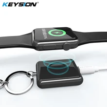 KEYSION магнитное Беспроводное зарядное устройство для Apple Watch Series 4 3 2 1 Металл+ закаленное стекло Беспроводная зарядка для Apple Watch 4 3 2
