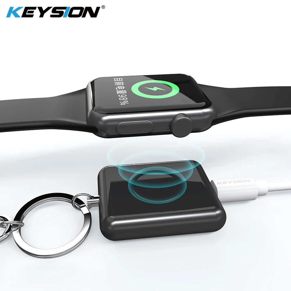 

KEYSION Magnetic Wireless Charger for Apple Watch Series 4 3 2 1 Metal + Tempered Glass Wireless Charging for Apple Watch 4 3 2