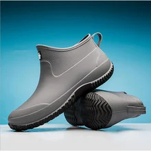 Bottes de pluie antidérapantes pour hommes, chaussures de randonnée, de pêche, de jardin, imperméables, durables, nouvelle collection 