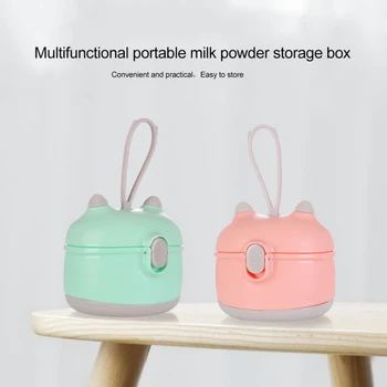 

2019 Cute Safe Single Layers Baby Milk Powder Box Dispenser Container Storage Formula Feeding Bottles