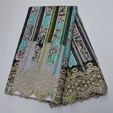 Африканская вышивка, восковая кружевная ткань, удобная нигерийская гипюровая кружевная ткань, красивое водорастворимое кружево для повседневной носки