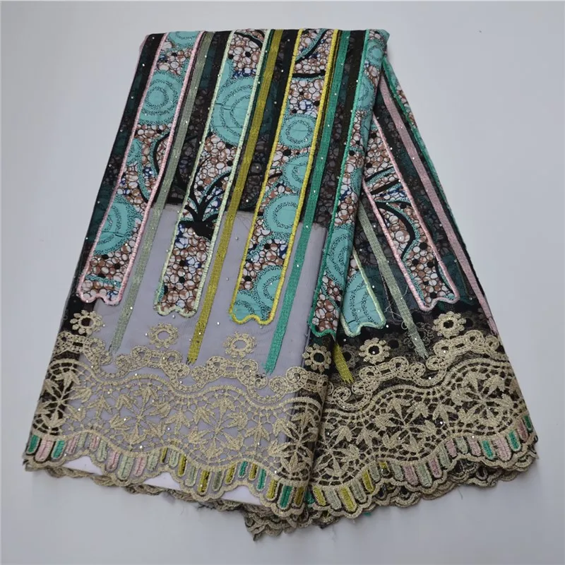 

African Embroidery Wax Lace Fabric Comfortable Nigerian Guipure Cord Lace Fabric Beautiful Water Soluble Lace For Daily Wear