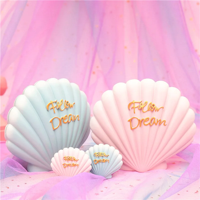 

Nordic Children Room Decoration Ornaments Kawaii Resin Shell Creative Cake Baking Home Decoration Accessories Kids Gift