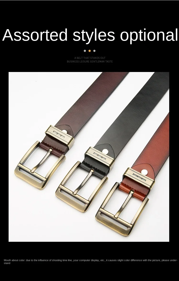 cheap designer belts 2021 Whole cow Genuine Leather Luxury Strap Male Belts For Men New Fashion Classice Vintage Pin Buckle Leather Jeans Men Belt ranger belt