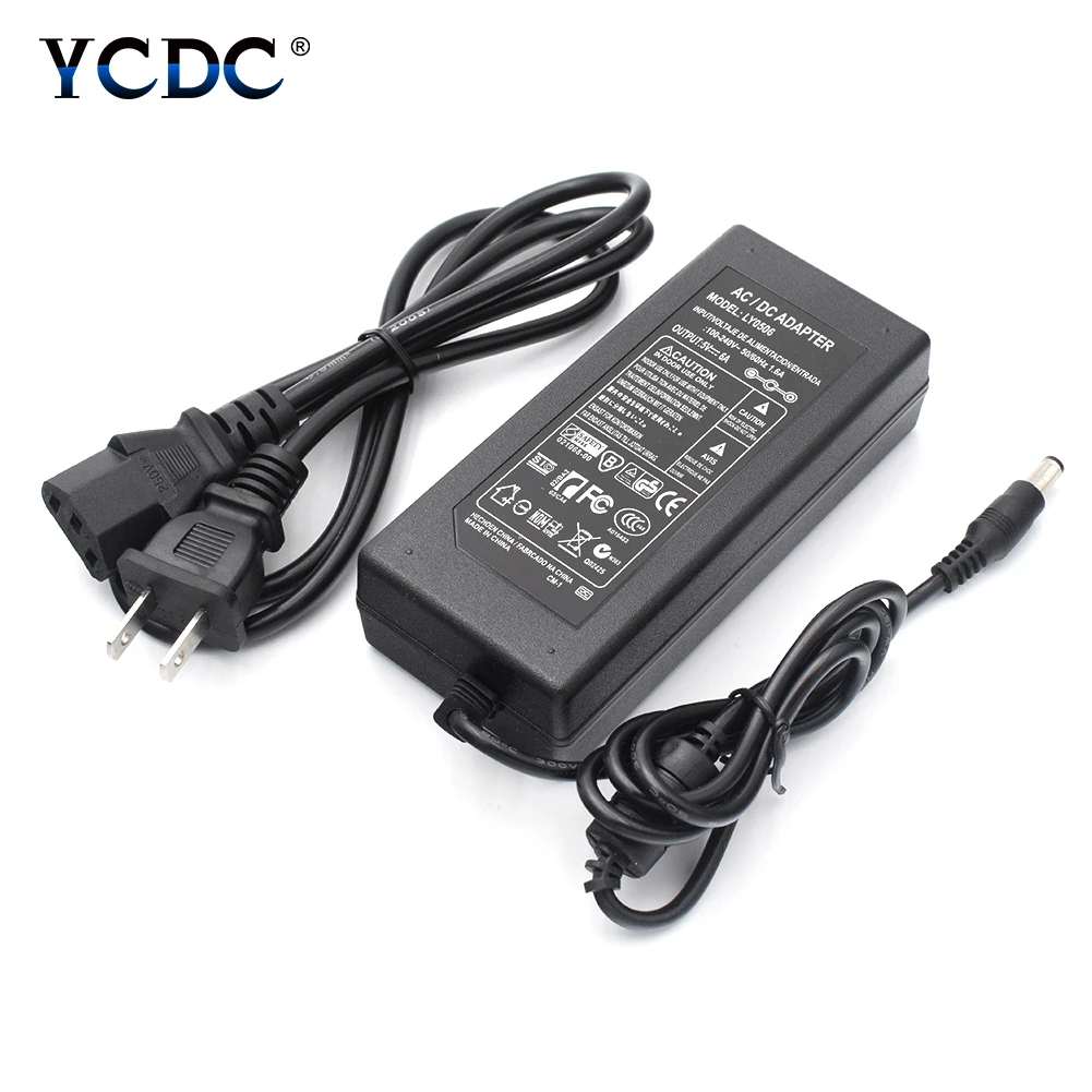 Универсальный AC100-240V к DC источник питания DC 5 В 6A 30 Вт Зарядное устройство адаптер конвертер для Светодиодные полосы светильник модемы беспроводные роутеры