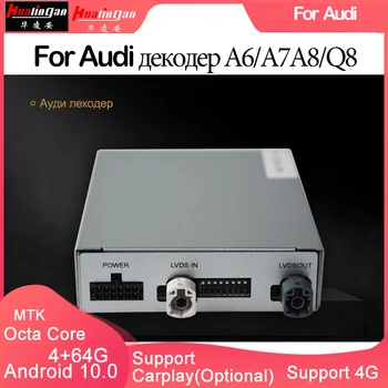 

Hualingan For Audi（309 декодер )A6/A7 A8 Q8 Decorder Android navigation GPS Multimedia Carplay Andorid-Auto Android 10.0MTK cor