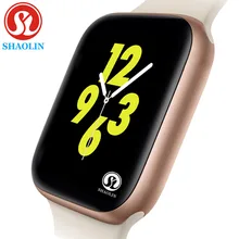 44mm Smart Uhr Serie 6 SmartWatch fall für apple iPhone Android Smart telefon heart rate monitor pedometor (Rot taste)