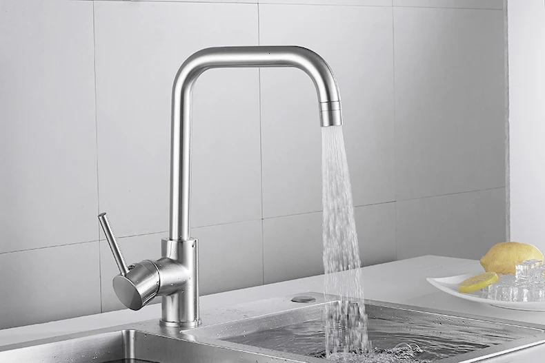 Nickel Kitchen Faucet / Black sink faucet swivel faucet classic single hole copper swivel faucet and kitchen faucet