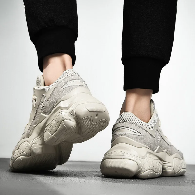 COVIBESCO/Новые кроссовки из натуральной кожи для мужчин и женщин; большие размеры; дышащая обувь на платформе; повседневная спортивная обувь для женщин