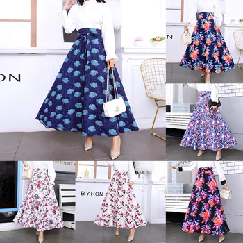 

Bonjean Winter Autumn Women's Bud Skirt Cartoon Waist Long Skirts Women Young Girl Thick Large Size Fahion Female Falda