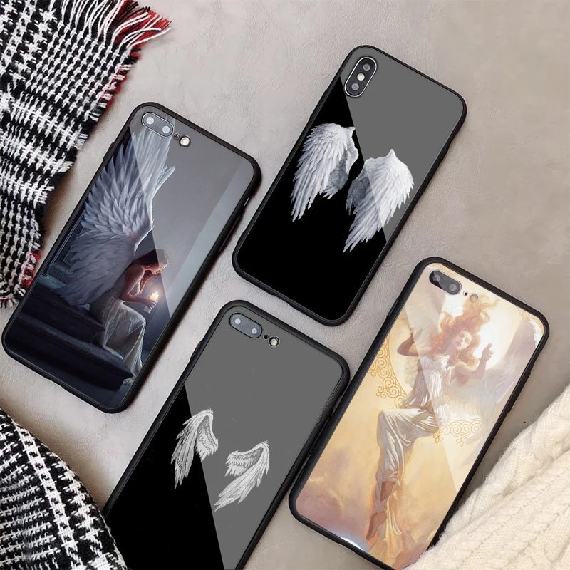 Роскошный чехол из закаленного стекла для iPhone 11 Pro Max X XS MAX 8 7 6 5 Plus жесткий