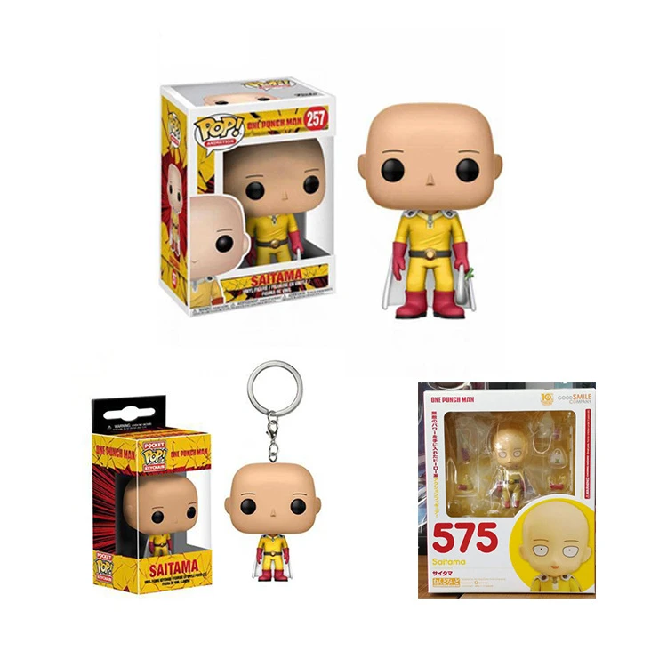 saitama funko pop keychain