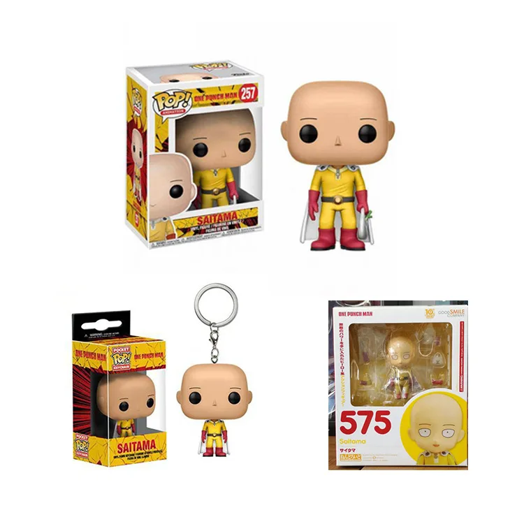 Экшн-игрушка Funko Pop Pocket One Punch Man фигурки брелок игрушки Сайтама в розницу box575 #257 # |